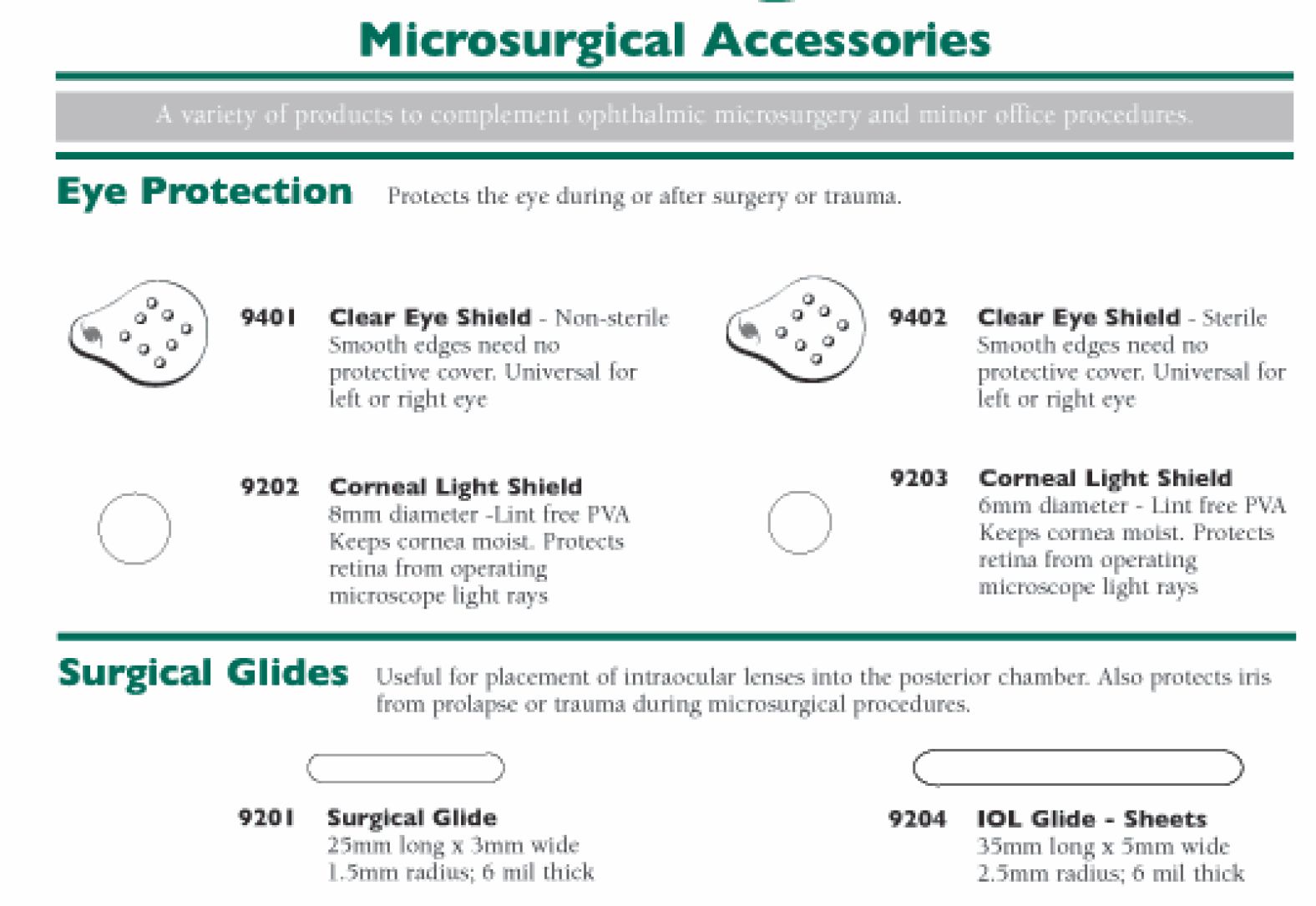 Microsurgical Accessories